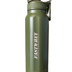 Garrafa Térmica FastWhey Verde Militar 960ml Dupla camada Aço Inox